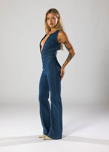 Julia | Timeless Denim Jumpsuit