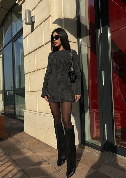 Amber | Knit Sweater Dress