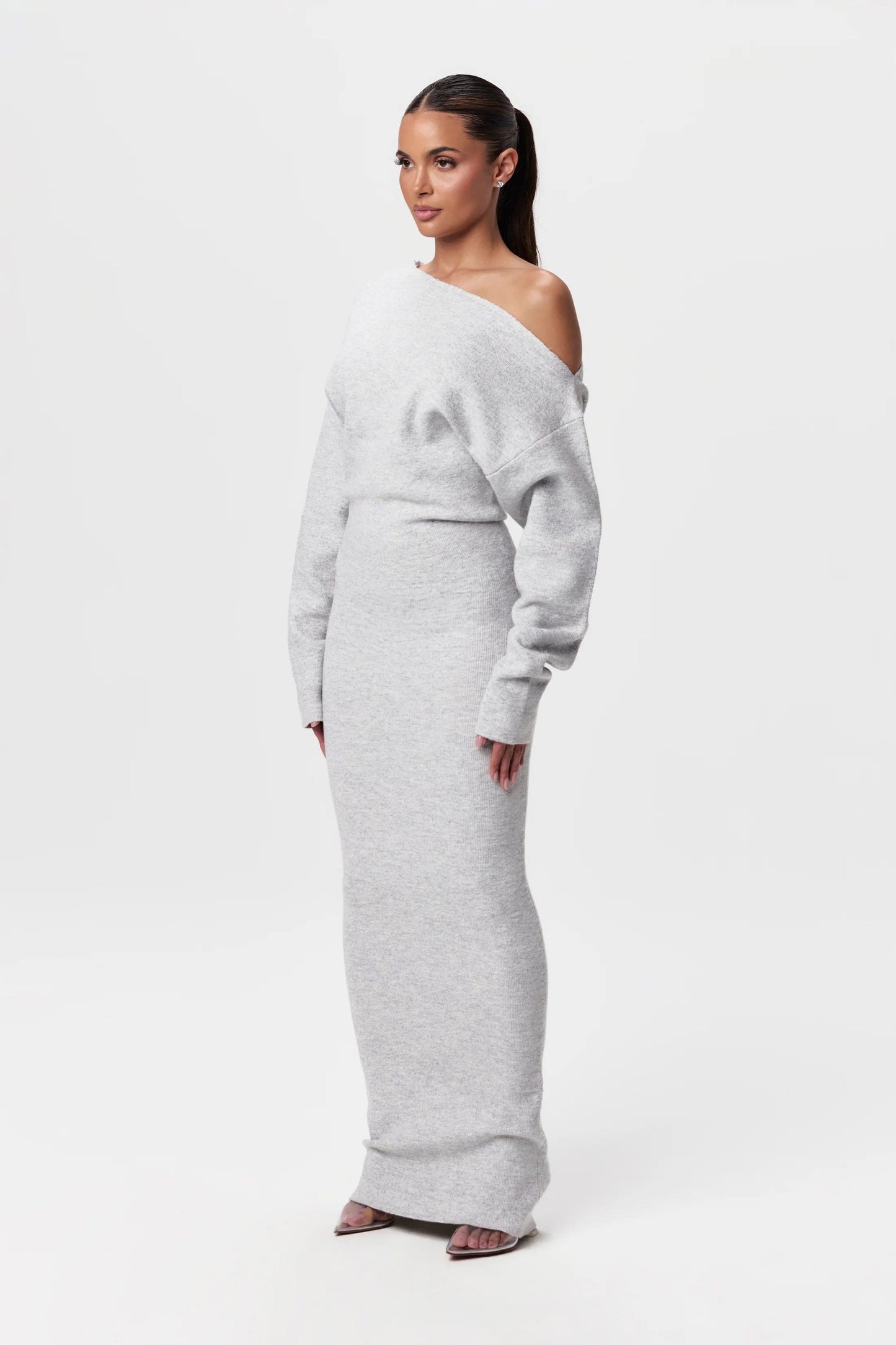 Ariana | Drop Shoulder Sweater Dress