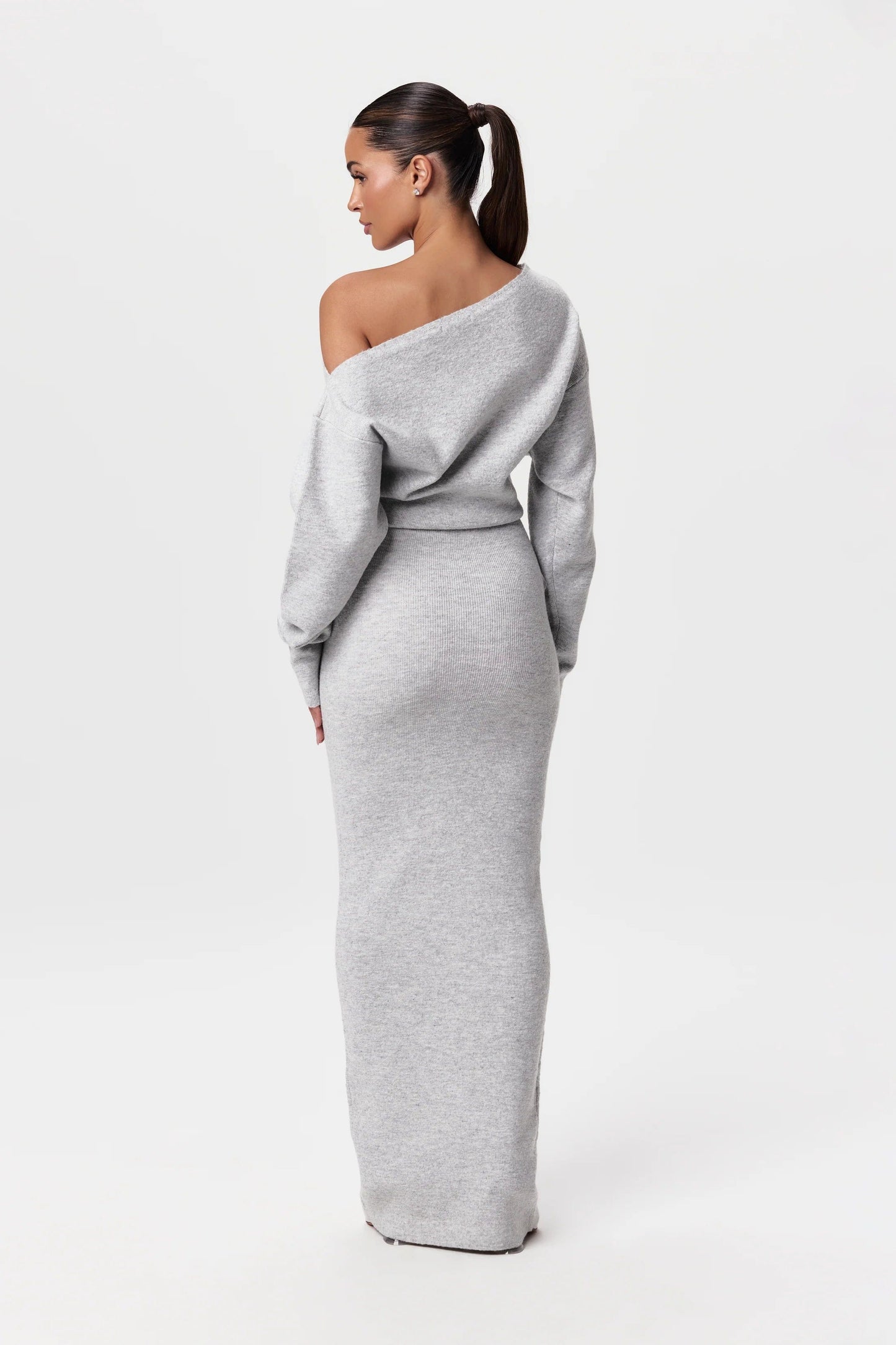 Ariana | Drop Shoulder Sweater Dress