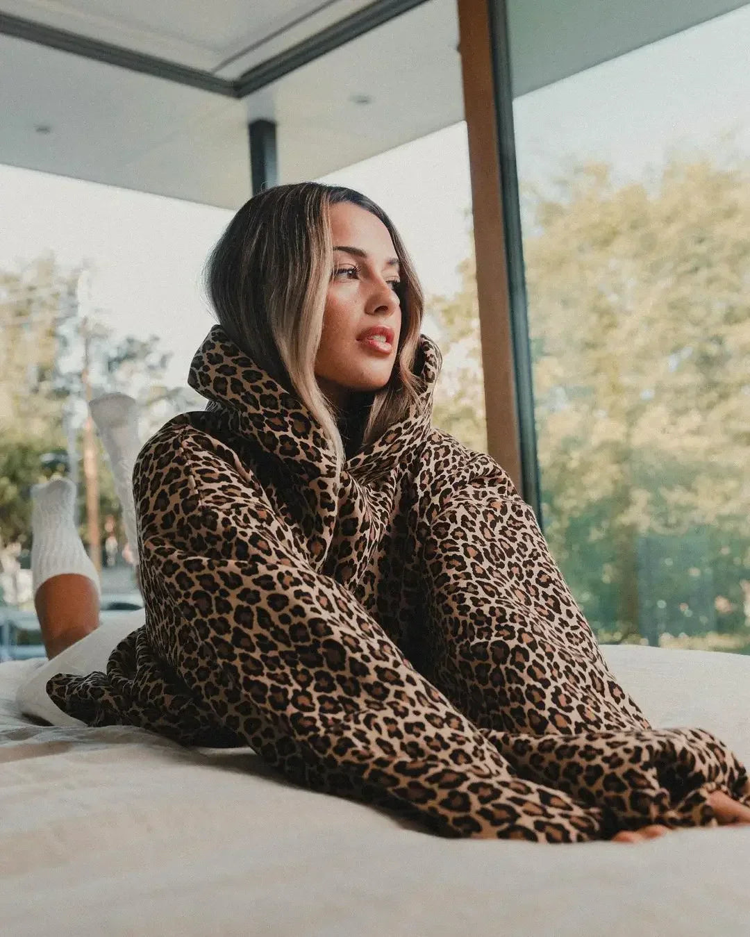 Phoebe | Comfort Leopard Hoodie (Unisex)