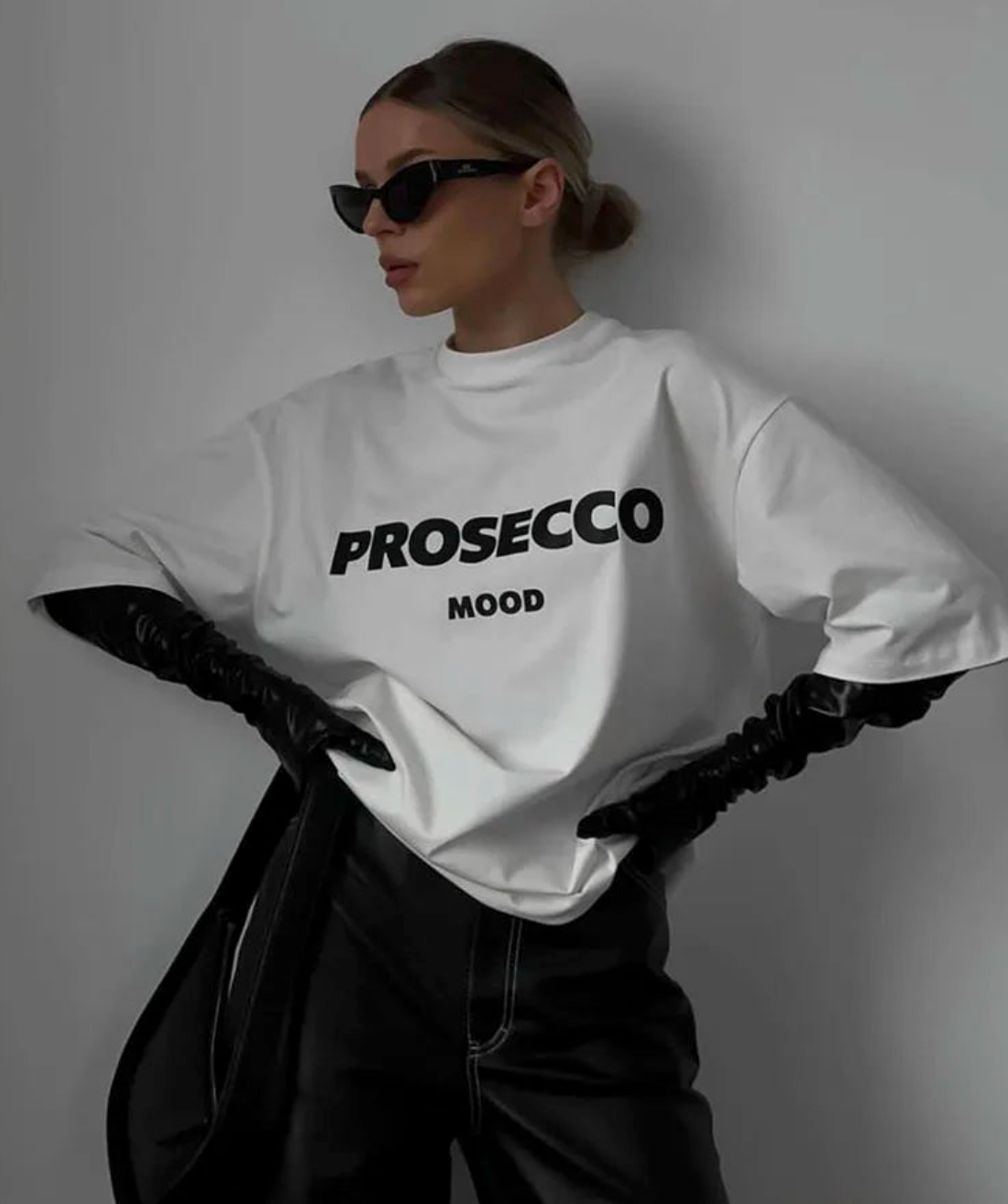 Prosecco Mood - Trendy Oversized T-Shirt