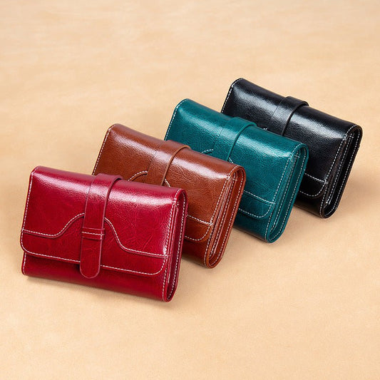 Women's Luxury Vintage Buckle Wallet